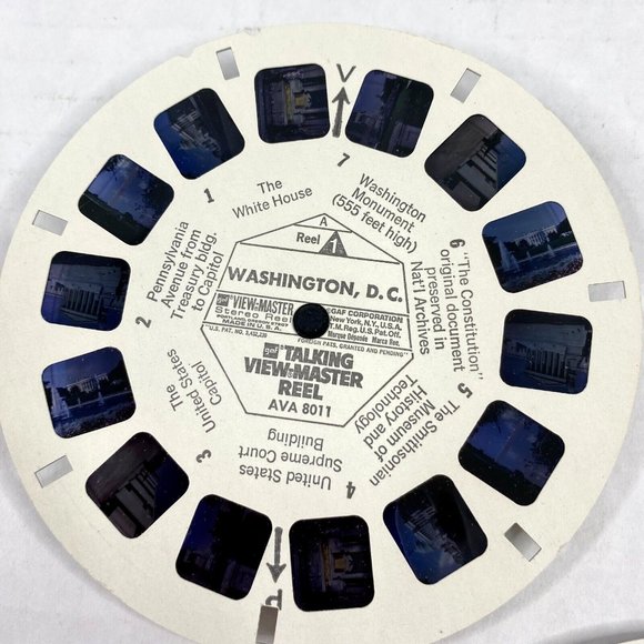 Talking View-Master Washington DC 3 Reel Set Vintage USA Capital Travel Vintage - Picture 9 of 12